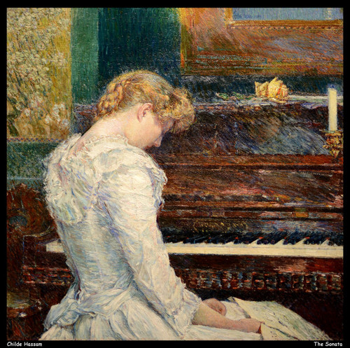 childe-hassam---the-sonata--jpb_15736438026_o(1) Poster Canvas Movie Film Print