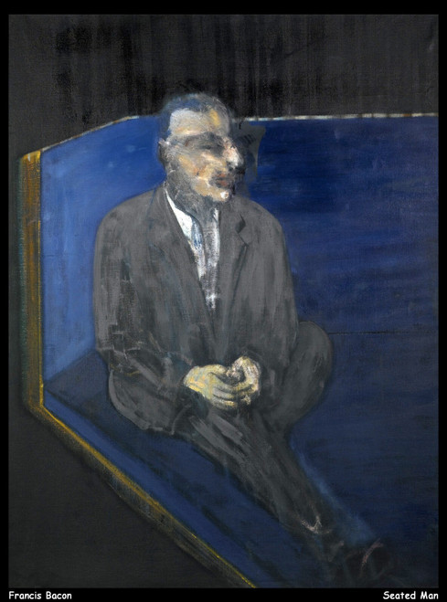 francis-bacon--seated-man_14409120005_o(1) Poster Canvas Movie Film Print A0 A1