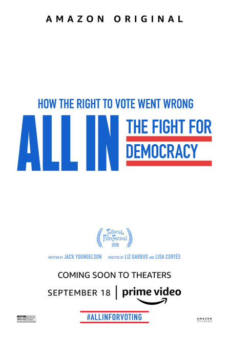 All In_ The Fight for Democracy (2020)_1 Movie Film Poster Canvas iconic design