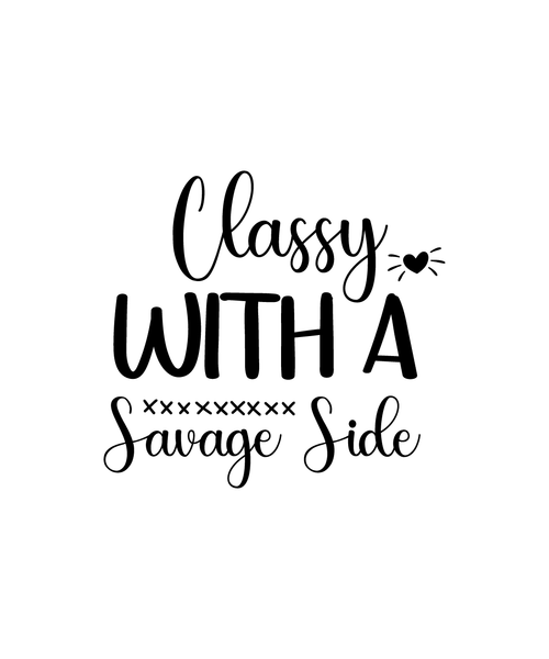 Classy With A Savage Side-01 (14) Poster Canvas Movie Film Print A0 A1 A2 A3 A4