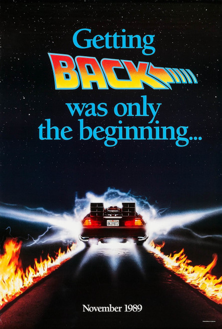 Back to the Future Part II (1989)_3 Movie Film Poster Canvas iconic design
