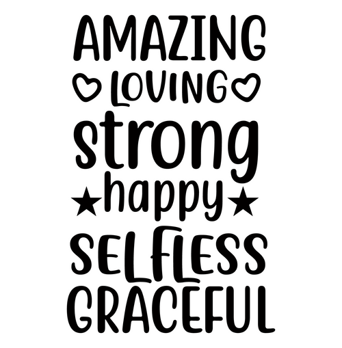 amazing loving strong happy selfless graceful-01 (2) Fun Gift Poster Canvas Prin