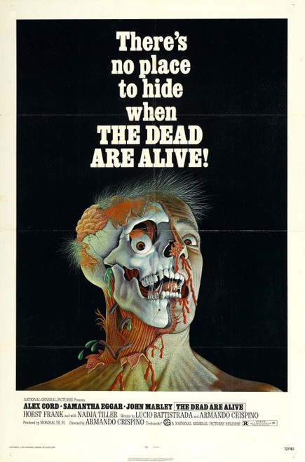 The Dead Are Alive (1972)_0 Poster Canvas Movie Film Print A0 A1 A2 A3 A4 A5 A6