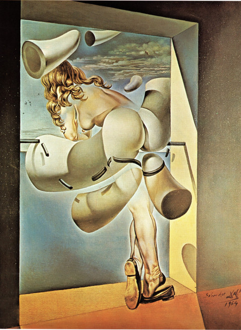 Young Virgin auto sodomized by her own Chasity Dali 1954