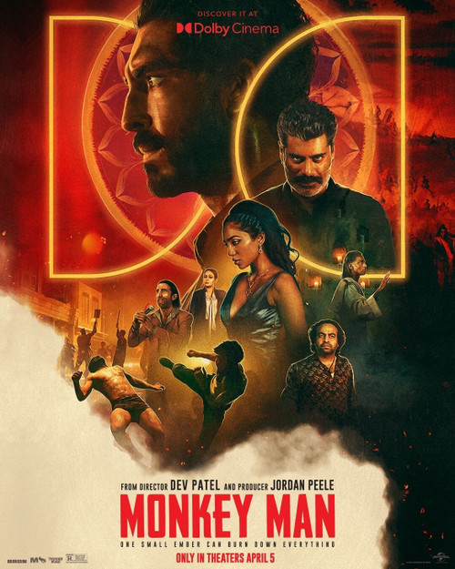 Monkey Man (2024)_5 Poster Canvas Movie Film Print A0 A1 A2 A3 A4 A5 A6 Art Wall