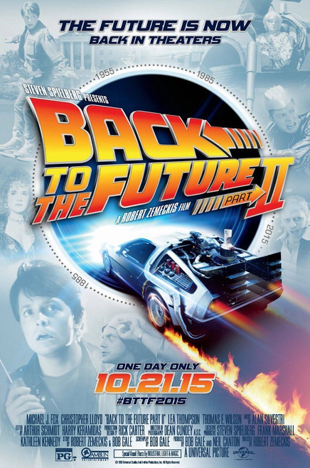 Back to the Future Part II (1989)_5 Movie Film Poster Canvas iconic design