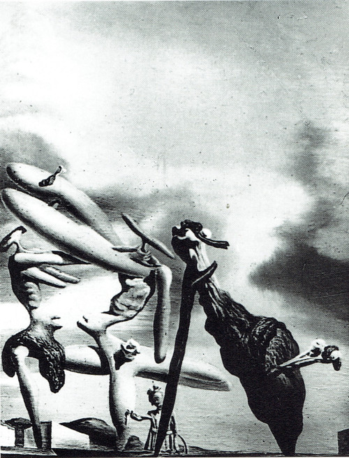 Cannibalism of the Praying Mantis of Lautreamont - Dali 1943 Poster Canvas Movie