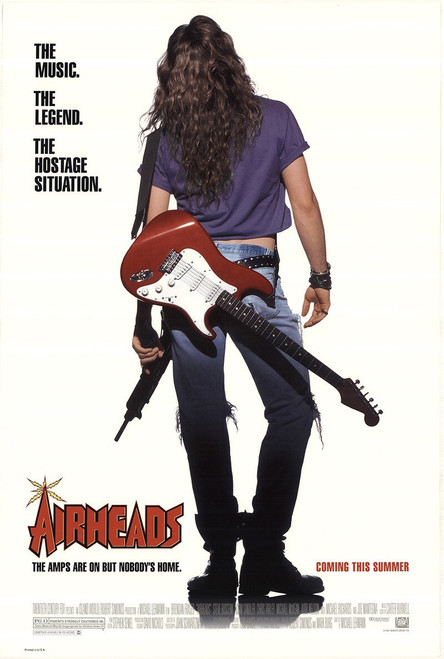 Airheads (1994)_2 Movie Film Poster Canvas iconic design Airheads (1994)_2 Movie Film Poster Canvas iconic design