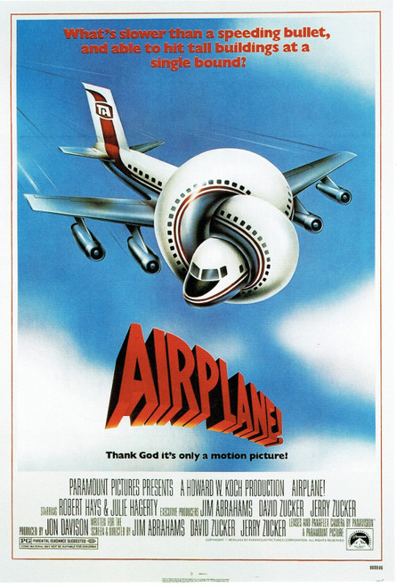 Airlane! - US 1980 Poster Canvas Movie Film Print A0 A1 A2 A3 A4 A5 A6 Art Wall