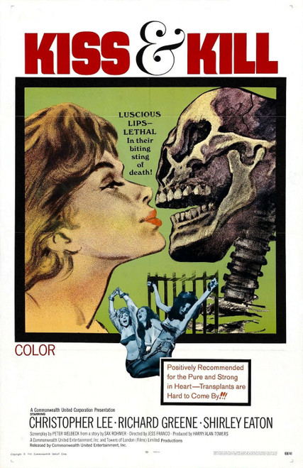 The Blood of Fu Manchu (1969)_2 Poster Canvas Movie Film Print A0 A1 A2 A3 A4 A5