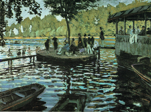 Monet- La Grenouillere Poster Canvas Movie Film Print A0 A1 A2 A3 A4 A5 A6 Art W