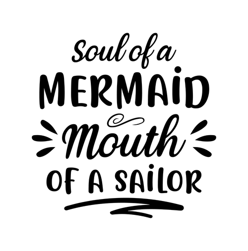Soul of a mermaid mouth of a sailor-01 Poster Personalized Canvas Movie Film Pri