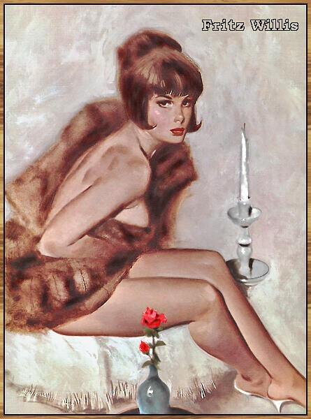 Fritz_Willis_Pinup_Art_0062 Poster Canvas Movie Film Print A0 A1 A2 A3 A4 A5 A6