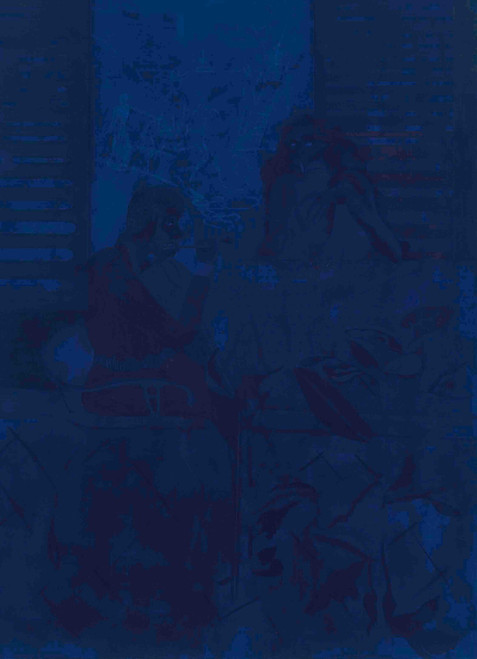 2011_NYR_02631_0004_000(chris_ofili_blue_smoke090811) Poster Canvas Movie Film P