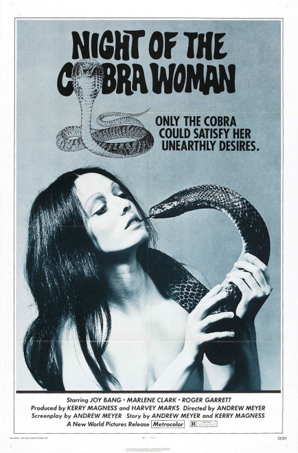 Night Of Cobra Woman 01 Poster Canvas Movie Film Print A0 A1 A2 A3 A4 A5 A6 Art