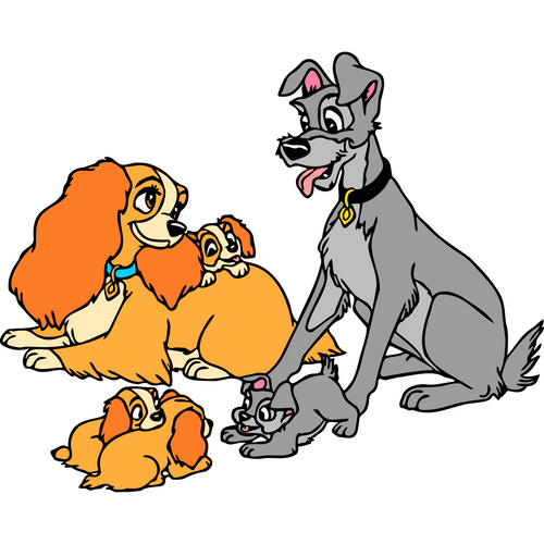 Lady and the Tramp (52) PNG Poster Canvas Movie Film Print A0 A1 A2 A3 A4 A5 A6