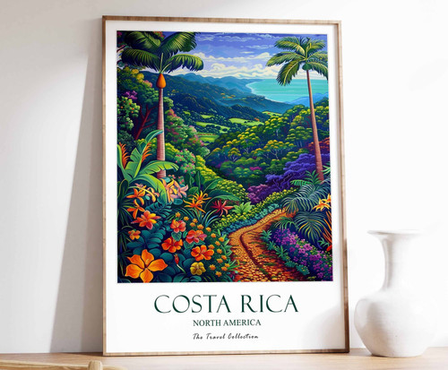 8_Costa Rica Poster, Costa Rica Travel Print, North America Travel Art, Tropical