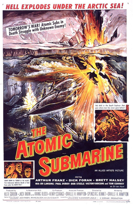 The Atomic Submarine (1959)_0 Poster Canvas Movie Film Print A0 A1 A2 A3 A4 A5 A