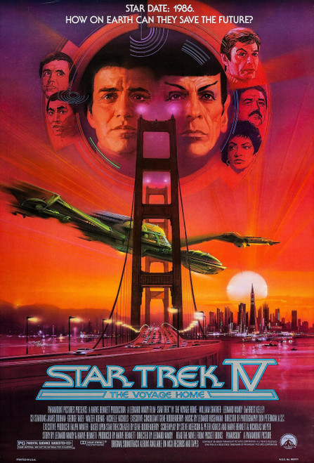 Star Trek IV_ The Voyage Home (1986)_3 Poster Canvas Movie Film Print A0 A1 A2 A