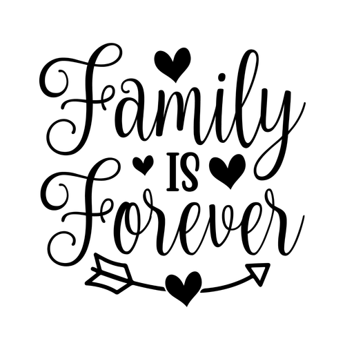Family Is Forever-01 Personalized Poster Canvas Print A0 A1 A2 A3 A4 A5 A6 Art W