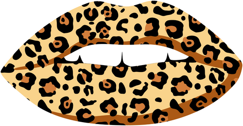 Leopard Lips Poster Canvas Movie Film Print A0 A1 A2 A3 A4 A5 A6 Art Wall Decora