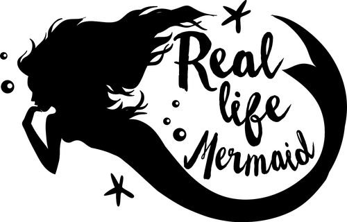Real life mermaid black Poster Canvas Movie Film Print A0 A1 A2 A3 A4 A5 A6 Art