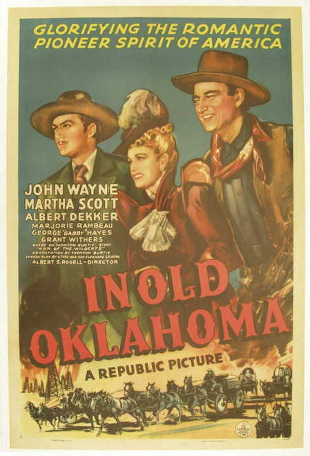 In Old Oklahoma (1943)_1 Poster Canvas Movie Film Print A0 A1 A2 A3 A4 A5 A6 Art