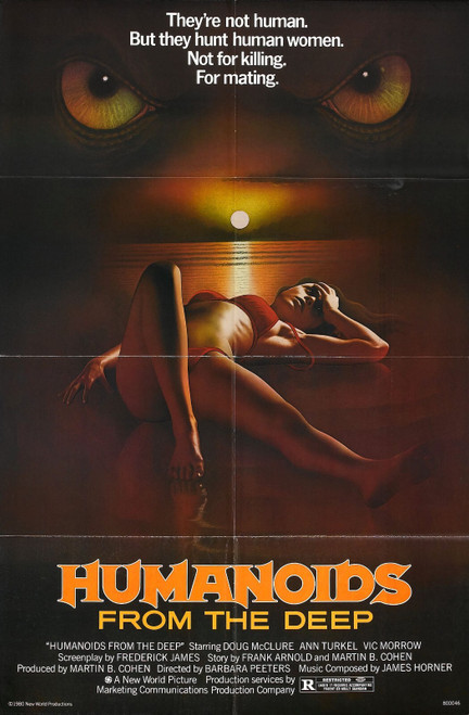 Humanoids From Deep 01 Poster Canvas Movie Film Print A0 A1 A2 A3 A4 A5 A6 Art W