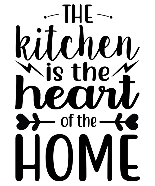 The kitchen is the heart of the home-01 (2) Poster Canvas Movie Film Print A0 A1