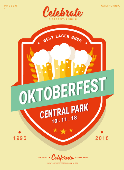 12. OKTOBERFEST-01 Funny Poster Design Canvas Motivation Print A0 A1 A2 A3 A4 A5