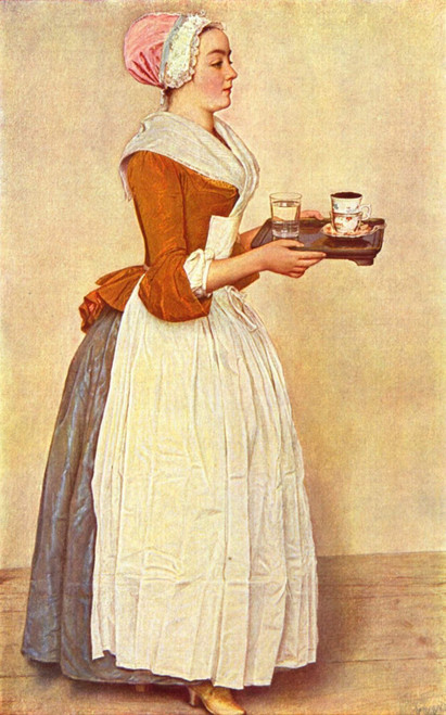 The_Chocolate_Girl_by_Jean-Étienne_Liotard Poster Canvas Movie Film Print A0 A1
