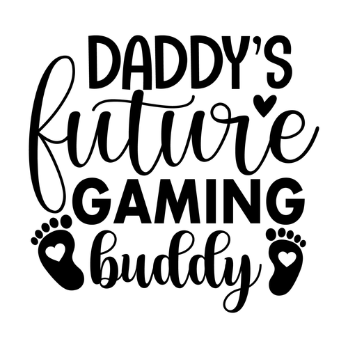 Daddy's Future Gaming Buddy-01 (2) Poster Canvas Movie Film Print A0 A1 A2 A3 A4