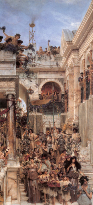 Alma_Tadema_Spring-large Poster Canvas Print Art Painting Decor Reprint wall A0