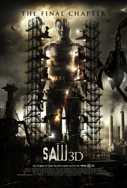 Saw 3D (2010)_6 Poster Canvas Movie Film Print A0 A1 A2 A3 A4 A5 A6 Art Wall Dec
