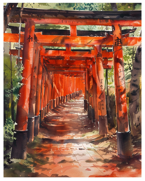 kyoto(2) Poster Canvas Travel Holiday Trip Print Turism A0 A1 A2 A3 A4 A5 A6