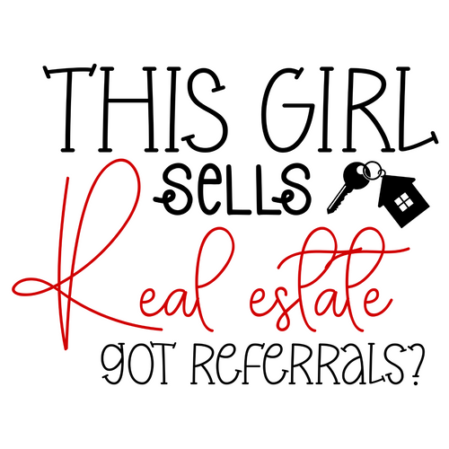 This girl sells real estate got referrals-01 (2) Poster Canvas Movie Film Print