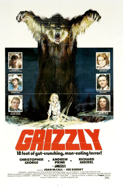 Grizzly (1976)_0 Movie Film Poster Canvas iconic design