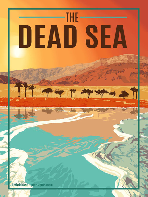 Dead Sea Vintage Travel 85 Poster Canvas Print Art Painting Decor Reprint wall A