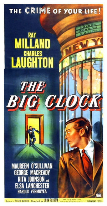The Big Clock (1948)_2 Poster Canvas Movie Film Print A0 A1 A2 A3 A4 A5 A6 Art W