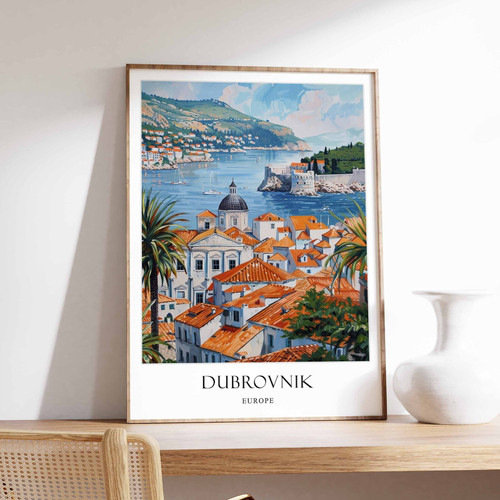 10_Dubrovnik Poster, Home Decor, Dubrovnik Wall Art, Croatian Coastal Scenery, C