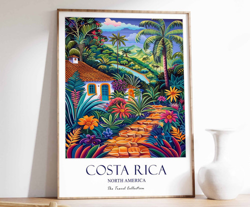 10_Costa Rica Poster, Costa Rica Travel Print, North America Travel Art, Tropica