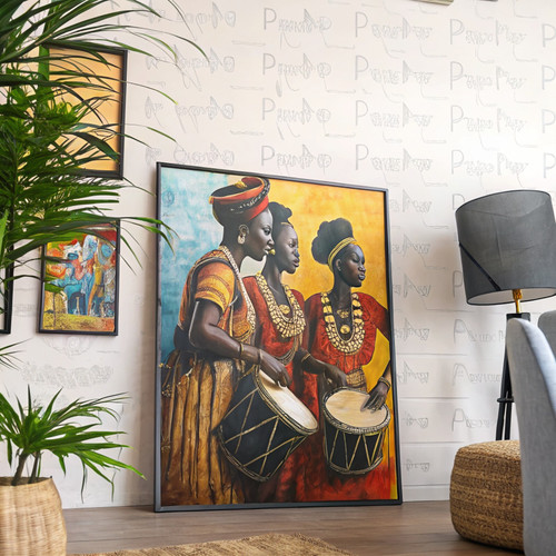 Nigerian Highlife Afrobeat Band Digital Printable Art Nigerian Wall Art African