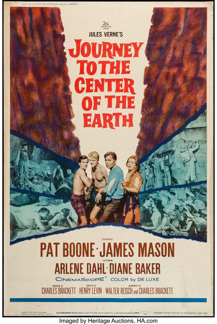 JOURNEY TO THE CENTER OF THE EARTH (1959) 2 Poster Canvas Movie Film Print A0 A1