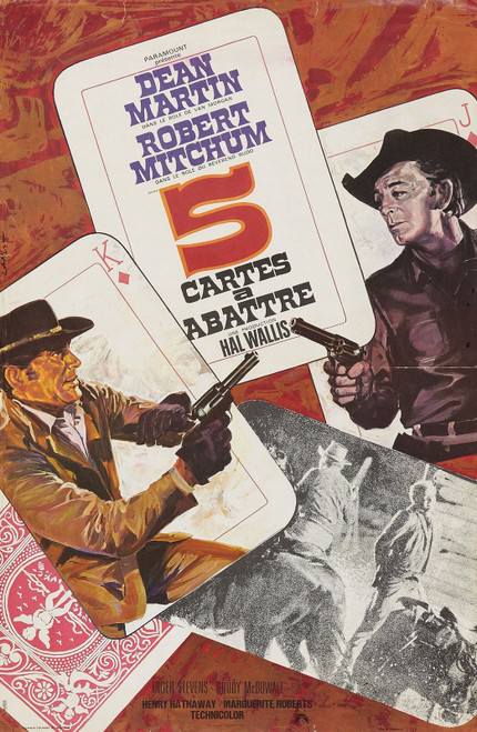 5 Card Stud (1968)_3 Movie Film Poster Canvas iconic design