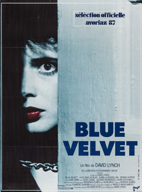 Blue Velvet (1986)_1 Movie Film Poster Canvas iconic design
