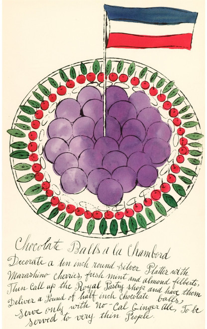 Andy Warhol - Wild Raspberries 1959 Poster Canvas Movie Film Print A0 A1 A2 A3 A
