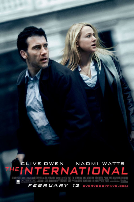 The International (2009)_3 Poster Canvas Movie Film Print A0 A1 A2 A3 A4 A5 A6 A