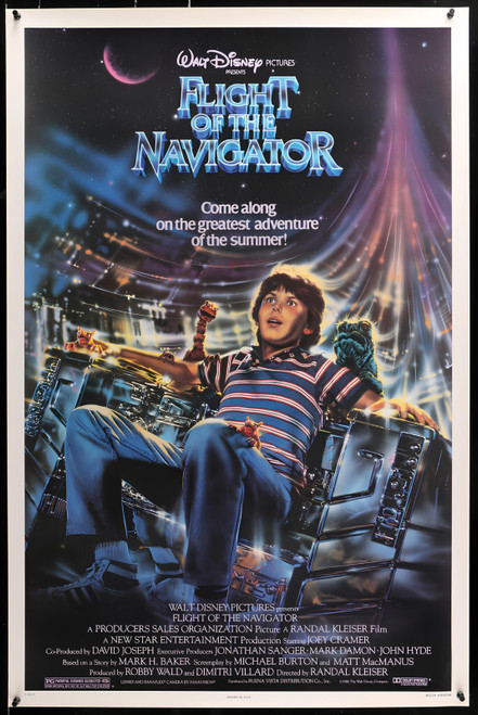 FLIGHT OF THE NAVIGATOR (1986) 1- upscaled Poster Canvas Movie Film Print A0 A1