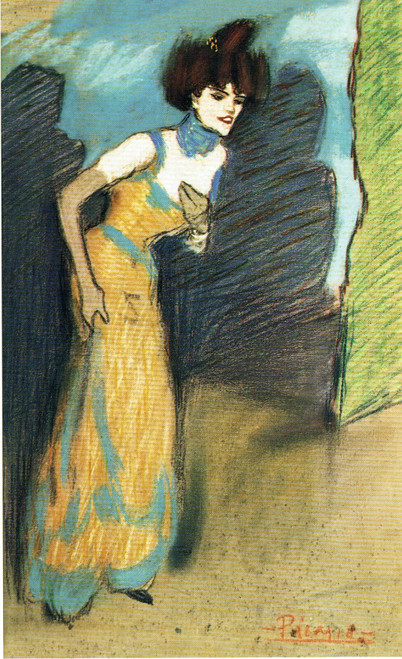 The end of the performance-Picasso 1900-01 Poster Canvas Movie Film Print A0 A1