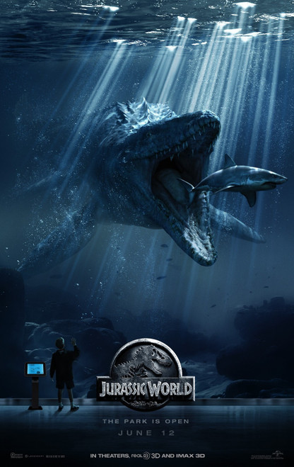 Jurassic World (2015)_4 Poster Canvas Movie Film Print A0 A1 A2 A3 A4 A5 A6 Art